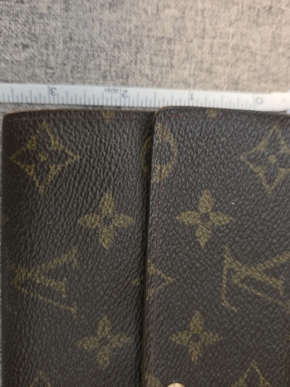 Vintage Louis Vuitton Monogram Canvas Snap Wallet - Dark Brown/Gold Monogram